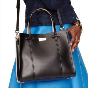 Kate Spade Elodie Arbour Hill Black Leather Purse